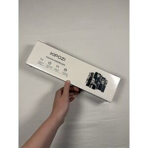 White Gold Kipozi Professional 1" Titanium Ceramic Flat Iron Hair Straightener